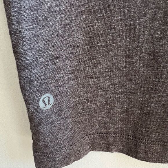 Lululemon Evolution Polo Short Sleeve Shirt Charcoal Heathered Grey Size Small - Picture 6 of 9